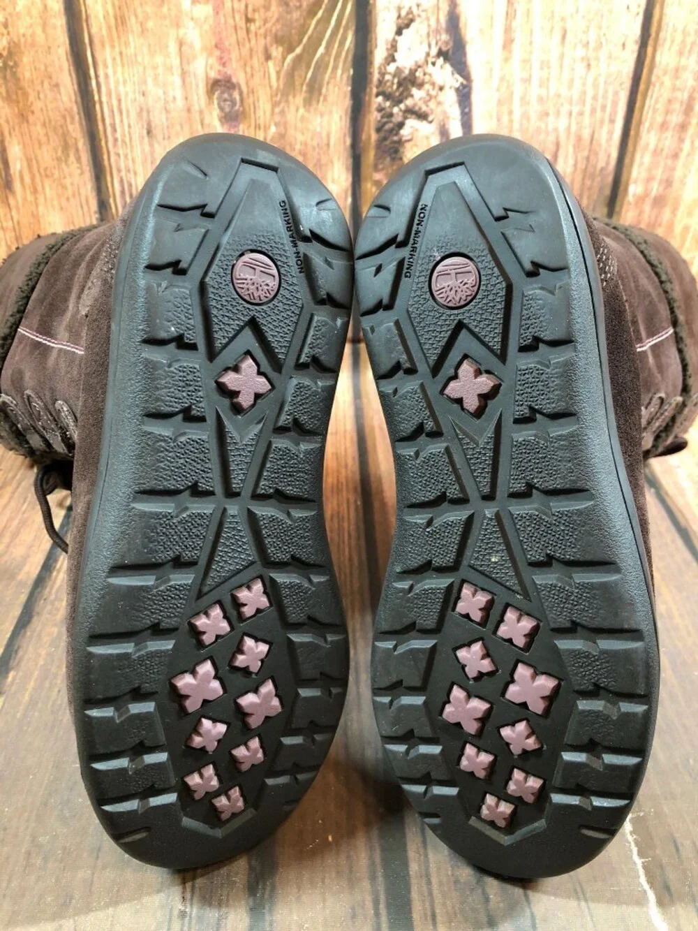 Timberland Girls Kids 4.5 /37  Moorland Hollace Brown Leather Suede Boots
